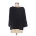 Talbots Outlet Long Sleeve Top Black Boatneck Tops - Women's Size Medium