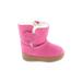 Ugg Boots: Winter Boots Platform Bohemian Pink Color Block Shoes - Kids Girl's Size 1