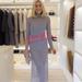 Zara Dresses | Bloggers Fav Zara Rhinestone Sheer Knit Dress | Color: Gray/Silver | Size: Various