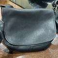 Coach Bags | Coach Vintage Black Leather Flap Messenger Bag 4150 Fletcher Style | Color: Black | Size: Os