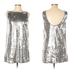 Free People Dresses | Free People Silver Sequin Cocktail Dress | Color: Silver | Size: 2