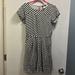 J. Crew Dresses | J. Crew Black&White Striped Dress W/Pockets.Crew Neck.T Shirt Style.Rayon Size 2 | Color: Black/White | Size: 2