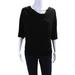 Michael Kors Tops | Michael Kors Women's Short Sleeve Cowl Neck Blouse Black Size Xs | Color: Black | Size: X