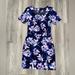 Jessica Simpson Dresses | Jessica Simpson Floral Back Zip Dress. Like New Worn Once. Size Small. | Color: Blue/Purple | Size: S