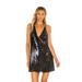 Free People Dresses | Free People Double Take Sequined Mini Dress | Color: Black | Size: S