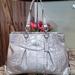 Coach Bags | Coach Ashley Euc Embossed Croc Carryall | Color: Silver | Size: Os