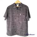 Columbia Shirts | Columbia River Lodge Fish Print Button Up Camp Shirt Mens L | Color: Gray | Size: L