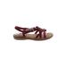 G.H. Bass & Co. Sandals: Burgundy Print Shoes - Women's Size 7 1/2 - Open Toe