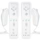 TechKen 2 Pcs Remote Controller for Wii, Remote Game Controllers Compatible with Wii Remote Nunchuck Replacement (White)