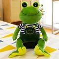 ErnZi Frog prince plush toy girl birthday gift plush animal plush pillow kids 40cm 2