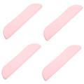 FRCOLOR 4 Pieces Makeup Brush Bag Silicone Travel Makeup Set Bag for Cosmetic Brushes Cosmetic Bag Makeup Brush Holder Silicone Makeup Brush Case Make Up Travel, pink, 20.5X4.3CM