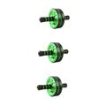 Yardwe 3pcs Exercise Machines Gym Equipment Gym Set Equipment Home Workout Sponge Handle Home Work Out Ab Wheel Roller Two Wheels Abs Wheel Sponge Cover Fitness Scroll Wheel