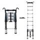 Folding Telescoping Ladder 2m/3.2m/3.6m/4m Extendable Ladders with Hooks, Aluminum Lightweight Telescoping Extension Ladder for Roofing Business, 150kg/330lbs Capacity (Size : 3.2M/10.5ft) interesting
