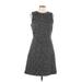 Theory Casual Dress - A-Line Crew Neck Sleeveless: Black Dresses - Women's Size 10