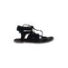 Old Navy Sandals: Black Print Shoes - Women's Size 7 - Open Toe