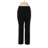 Ann Taylor Factory Casual Pants - Mid/Reg Rise Straight Leg Trouser: Black Bottoms - Women's Size 6 Petite