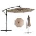 Arlmont & Co. Rodier 129.92 Umbrella in Brown | 82.68 H x 129.92 W x 129.92 D in | Wayfair DB7AA241F21F414987C3085E680E5BA2