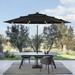 Arlmont & Co. 10ft LED 3 Tiers Patio Market Umbrella Outdoor w/ Ventilation for Garden, Deck & Pool in Black | 98.4 H x 120 W x 120 D in | Wayfair