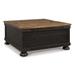 Alcott Hill® Chelesy Coffee Table Wood in Black/Brown | 18 H x 36 W x 36 D in | Wayfair 28A213842B814E82958779EFD6C5573F