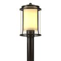 Hubbardton Forge Meridian 1 - Light 14.4" H Hardwired Lantern Head Aluminium/Metal in Black/Gray/White | 14.4 H x 9.7 W x 9.7 D in | Wayfair