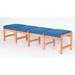 Symple Stuff Geis 1 Seat Bench Fabric in Blue | Wayfair 5874C08CB9C14D97B2DA097D6D949189