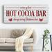 The Holiday Aisle® Hot Cocoa Bar Canvas, Solid Wood in Gray/Red/White | 8 H x 20 W x 1.5 D in | Wayfair 19FBCC32AF3749D794E893ED179AF12E