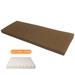 Latitude Run® 3” Thickness Eggshell Foam Massage Breathable 50D High-Resilience Functional Bench Outdoor Cushion in Brown | 3 H x 66 W x 25 D in | Wayfair