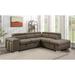 Brown Sectional - Wade Logan® Lassen 2 - Piece Upholstered Sectional Microfiber/Microsuede | 40 H x 104 W x 87 D in | Wayfair