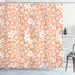 East Urban Home Floral Shower Curtain Daisy Blossom Spring Print Polyester in Orange/Pink | 75 H x 69 W in | Wayfair