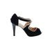 Heels: Pumps Stilleto Cocktail Black Shoes - Women's Size 23 - Peep Toe