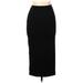 Shein Casual Midi Skirt Long: Black Print Bottoms - Women's Size Large