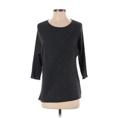 Chico's Pullover Sweater: Black Tops - Women's Size Small