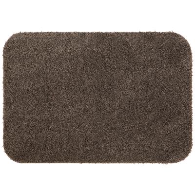 Fußmatte MY HOME "Willa" Gr. 60, grau (taupe), B:55cm H:9mm L:90cm, Kunstfaser, Teppiche, In- und Outdoor geeignet, waschbar Image