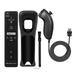 Remote& Nunchuck Motion Plus Controller Combo Set for Wii / Wii U Console Video Game Black