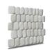 Canine White Pebble Mosaic Tiles for Backsplash Kitchen and Bathroom Wall (12" X 12") 5 tiles per case - Case (5 Tiles)