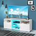 TV Stand for 32-60 inch TV, Modern Television Table Center Media Console with Drawer and Led Lights