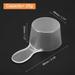 10Pcs Plastic Measuring Spoons Powder Scoops Spoon Table Spoon,25g/50ml Clear