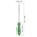 Weed Puller Tool, Stainless Steel Patio Garden Hand Digging Tool, Green