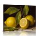 COMIO Vintage Lemon Decor - Yellow Lemon Kitchen Decor - Fruit Painting for Farmhouse Dining Pantry - Lemon Themed Wall Art Poster Picture Print for Bathroom Bedroom - Lemon Still Life Sign