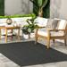 nuLOOM Nakia Transitional Indoor/Outdoor Area Rug 9 6 x 12 Dark Gray