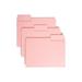 Smead Colored File Folder 1/3-Cut Tab Letter Size Pink 100 per Box (12643)