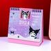 2024 Kawaii HelloKittys Mini Desk Calendar Anime Office School Supplies Calendar Table Calendar Daily Weekly Scheduler Planner