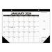 Farfi Calendar 2024-2025 Multifunctional English Calendar Beautiful Durable Functional 365 Day Countdown Desktop Calendar (Black Type A)