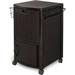 Resin 77 Quart Wicker-Look Outdoor Patio Cooler with Wheels Java