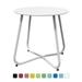 Grand Patio Steel Patio Side Table Weather Resistant Outdoor Small Round End Table for Patio Yard Balcony Garden Black White