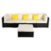 Five Styles Patio Furniture Set 5 Pieces Patio PE Wicker Rattan Corner Sofa Set US Warehouse In Stock