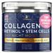 Collagen Face Moisturizer with Airless Pump - Collagen Botanical Stem Cells Cream for Skin with Retinol Niacinamide Hyaluronic Acid - Anti-Aging Day & Night Face Cream by InstaSkincare - Made in USA