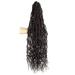 BOHOBABE Faux Locs Crochet Hair 36 Inch Boho Soft Crochet Locs with Curly Ends Long Bohemian Goddess Locs Crochet Braids for Black Women (6Packs 4#)