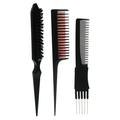 ATriss 3Pcs Multi-style Comb Studio Special Pick Comb Black Hair Comb for Salon