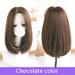 Shinysix Wigs Middle Parted Heat Parted Heat Resistant Natural Color Women Fiber Hair Natural Synthetic Fiber Hair Resistant Synthetic Fiber Hair Natural Color Heat Resistant Synthetic